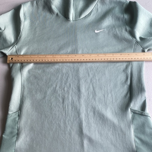 Nike Women’s Green Dri-FIT Funnel Neck Long Sleeve Pullover Hoodie Size L - Picture 12 of 13